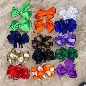 Girls Bow Barrettes in Multiple Colors
